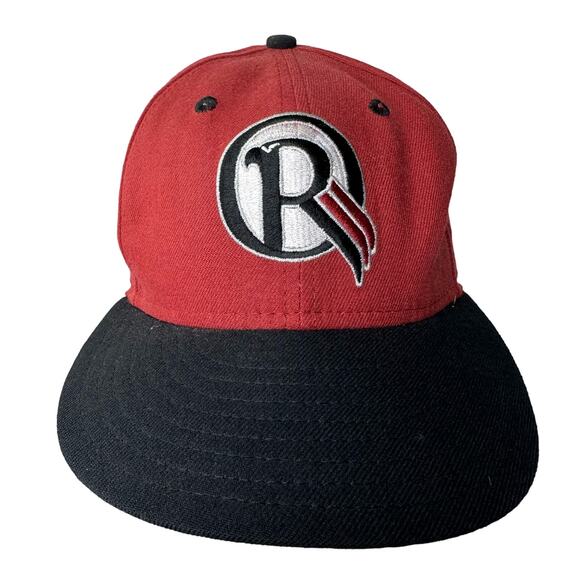 VTG New Era Oklahoma RedHawks Fitted Hat 7 1/8 Minor League Baseball MiLB Wool - Picture 1 of 11